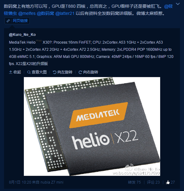 Mediatek helio