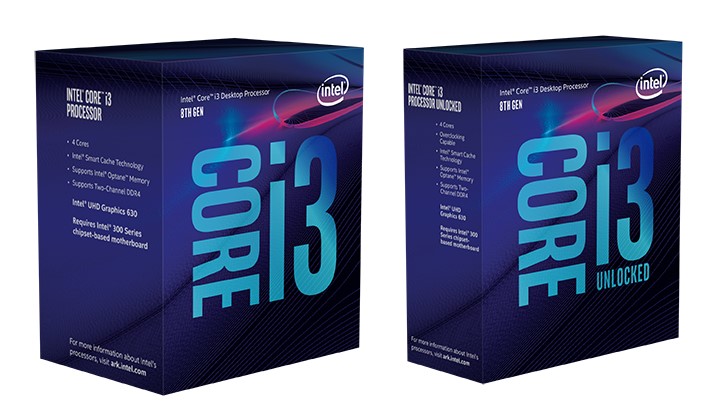 Intel 第八代桌上型 Core i 系列處理器解禁，四核 Core-i3 8350K 可調倍頻版登場