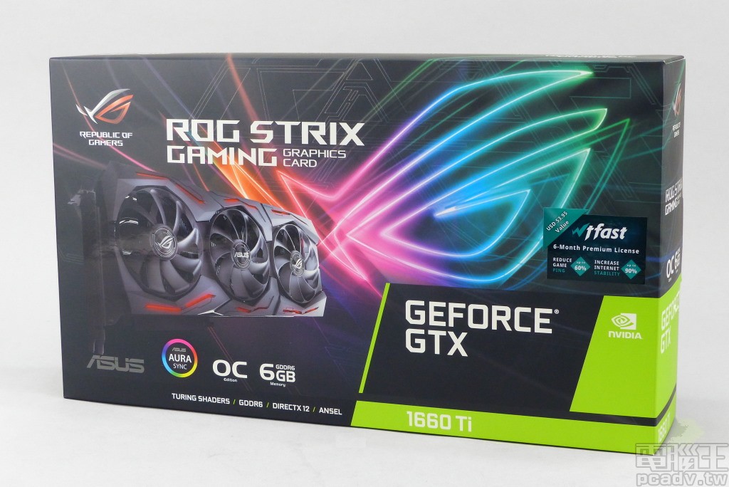 NVIDIA Turing 架構也有GTX 版本，Asus ROG STRIX GeForce 1660 Ti