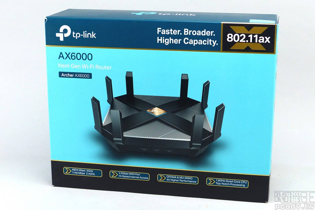 802.11ax 價格破壞者，TP-Link Archer AX6000 無線路由器納入2.5Gbps