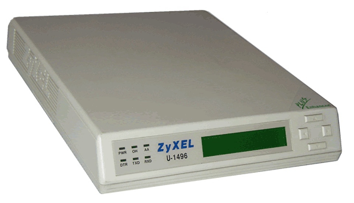 1992年，ZyXEL宣布推出全球首款整合語音/傳真/數據機的U-1496系列，比當時的14.4 kbps標準更快。