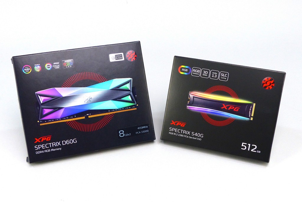 ▲ ADATA大範圍RGB LED發光產品線,以XPG電競品牌推出SPECTRIX D60G DDR4記憶體與SPECTRIX S40G SSD。