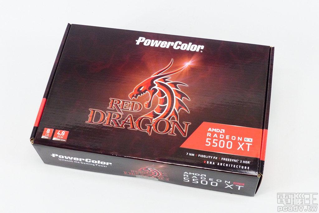 PowerColor Red Dragon RX5500XT 8GB GDDR6 顯示卡測試，AMD RDNA 架構