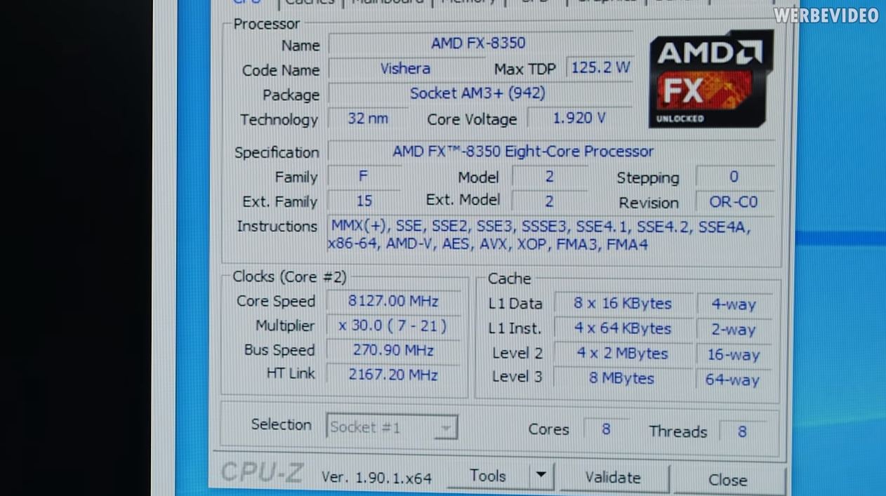 CPU 時脈高就就是王道？他把 AMD 處理器超頻到 8.1GHz，結果跑分成績慘不忍睹