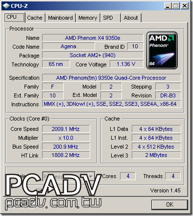 [緊急入手]AMD Phenom X4 9350e | T客邦
