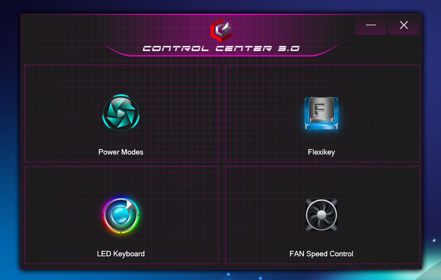 Genuine 捷元 ZEUS 15H 內建了「Control Center 3.0」工具，可快速呼叫運行模式（Power Modes）、鍵盤功能設定（Flexikey）、鍵盤背光設定（LED Keyboard）與風扇運行切換（FAN Speed Control）這主要功能。