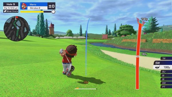 《瑪利高爾夫 超級衝衝衝》承襲了過往系列作品優秀的擊球系統，玩家不僅得控制力道，還要觀測風向與地形，才能將小白球完美送出。