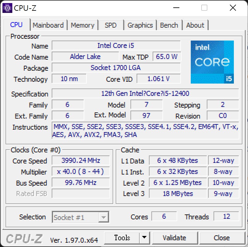 インテル Intel Core i5-12400 Processor BX8071512400 Tousha no - 家電 -  padelnostro.it