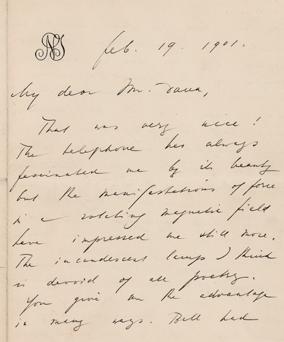 1901年尼古拉特斯拉寫的親信，拍賣價竟不如1984年的一頁《蜘蛛人》漫畫？