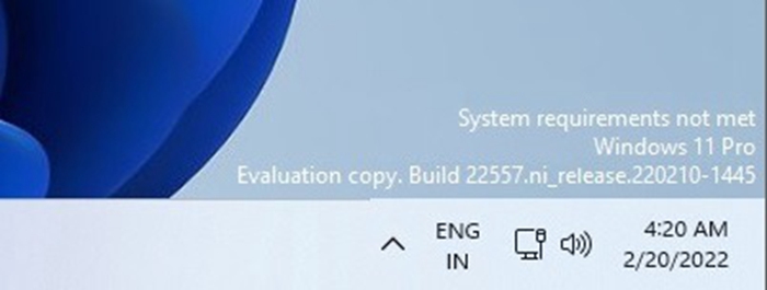 繼告通知後，微軟又強制在「偷渡升級」 Windows 11 桌面上加了浮水印提醒