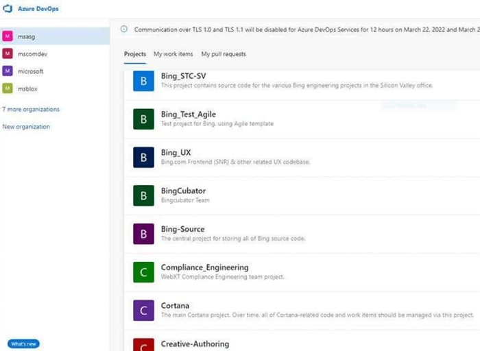 Lapsus$宣稱已入微軟Azure DevOps程式庫，拿到Bing和Cortana原始碼