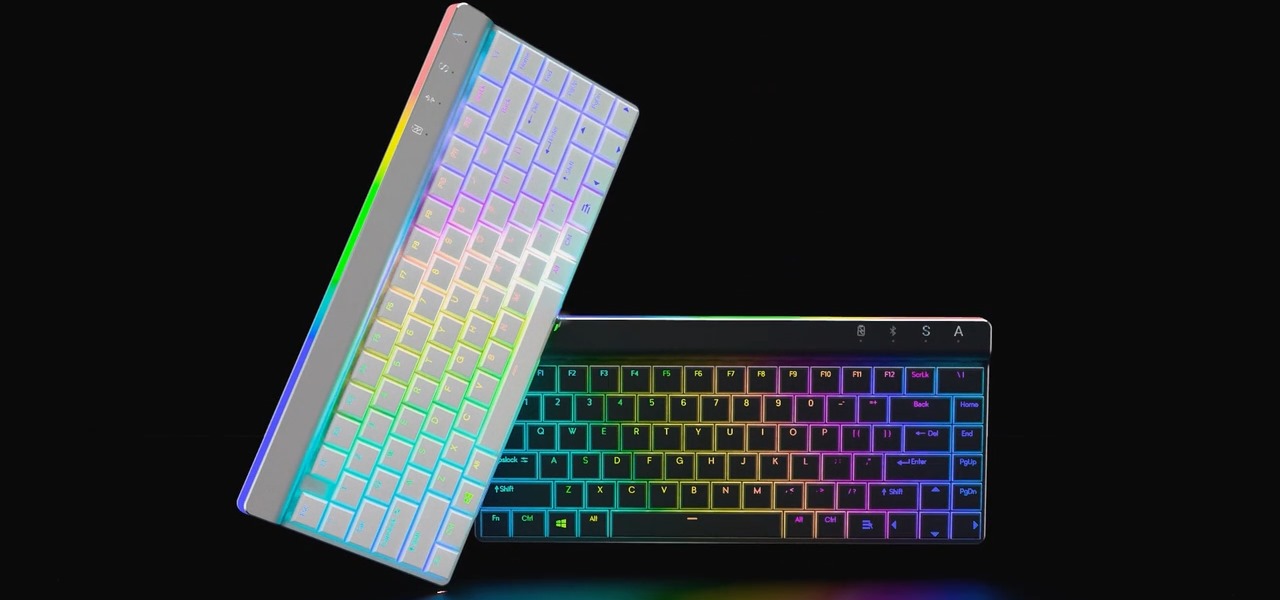 鍵盤提供黑白雙色配色選擇。