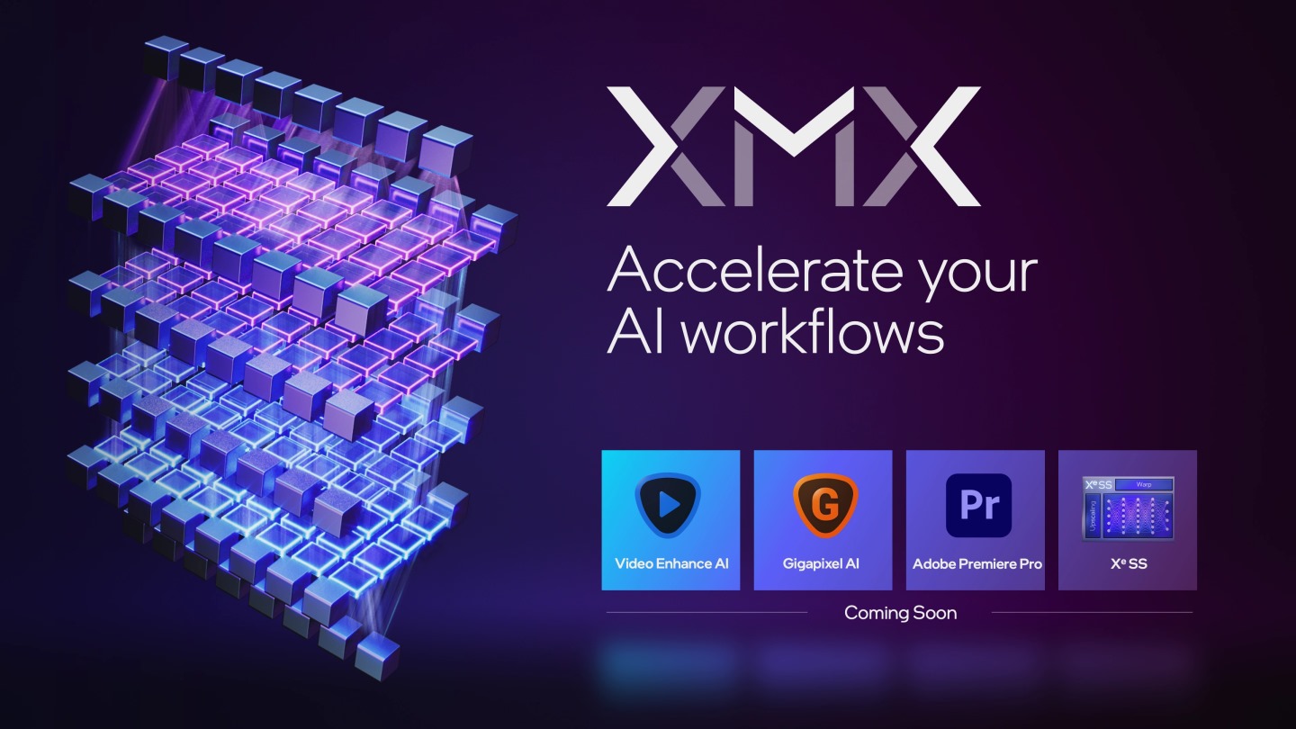 XMX運算核心能夠提升AI運算效率。