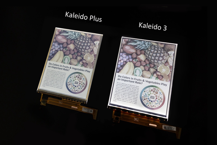 E Ink Kaleido 3相比於前一代E Ink Kaleido Plus，色彩飽和度提升30%的同時增加視覺感受的清晰度。