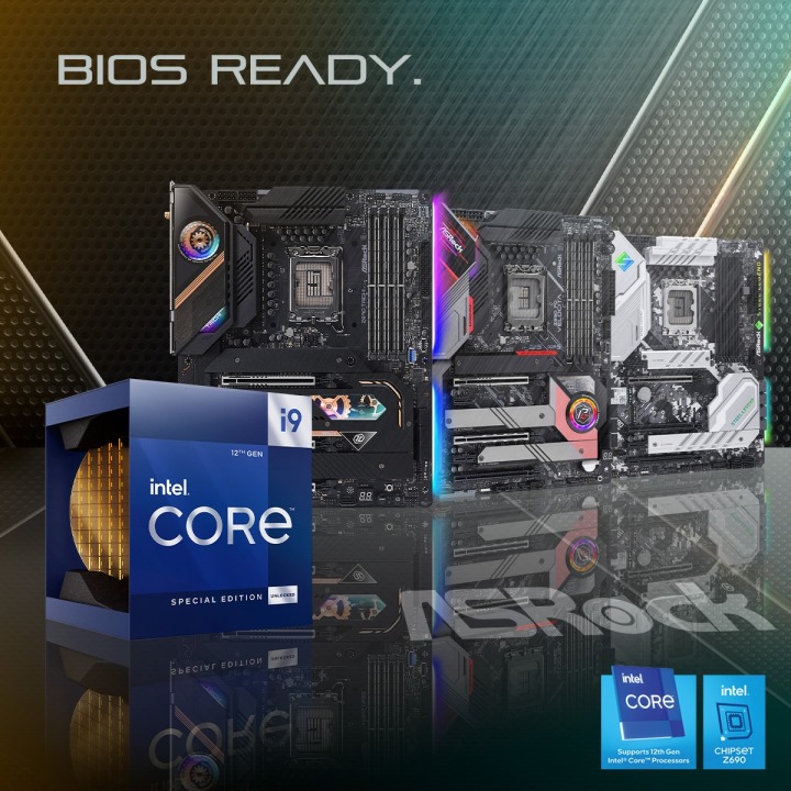 ASRock推出Z690系列晶片組主機板BIOS/UEFI更新，最佳化Intel Core i9-12900KS處理器效能表現。
