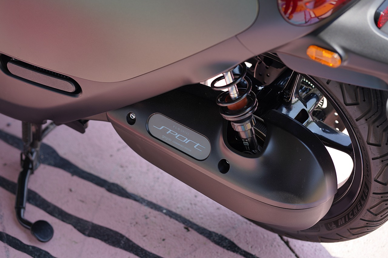 FLO Drive Sport 運動化皮帶傳動系統，可傳遞最直接的馬達動力。