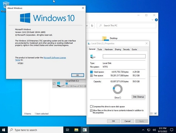 狂人改Windows 10超精簡版Tiny10再升級，C碟容量僅佔用4.3GB