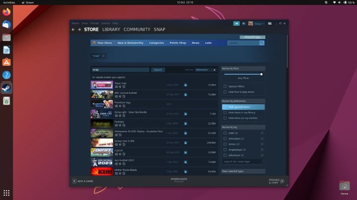 遊戲玩家可以透過Snap應用程式市集取得Steam啟動器，並自動安裝Mesa驅動程式。