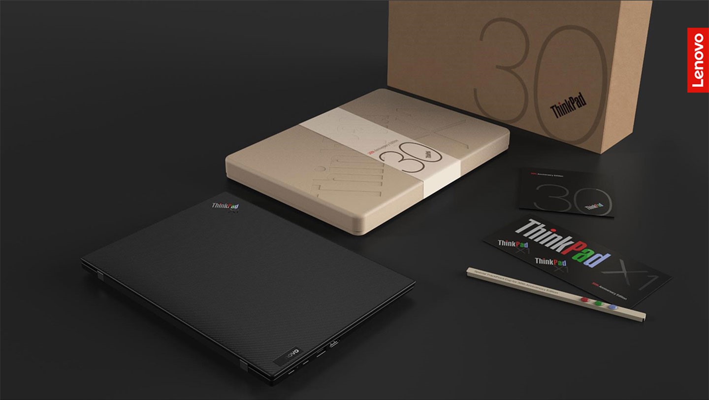 適逢 ThinkPad 系列問世 30 周年，Lenovo 官方趁勢推出極具紀念價值的 ThinkPad X1 Carbon 30 週年紀念版電。