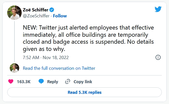 工程師之怒！在馬斯克要求簽下奮鬥協書後，推特因太多人湧入要職而暫時關閉所有辦公室