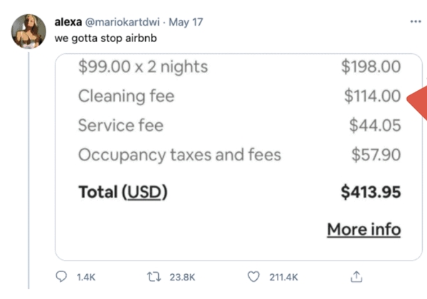 Airbnb的「清潔費」太高，出遊網友抱怨自己成付錢去幫忙打掃空屋的「清潔工」