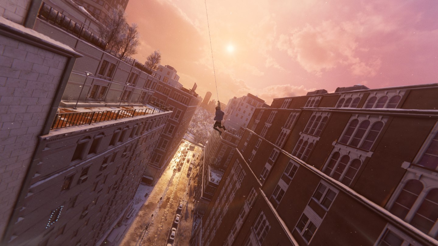 The excellent operation design allows players to enjoy the thrill of running as a Spider-Man flying into the sky and shielding the ground.