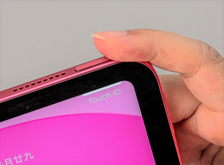 在全螢幕計下，將Touch ID整合進電源鍵，只要輕觸就可解鎖或付費。