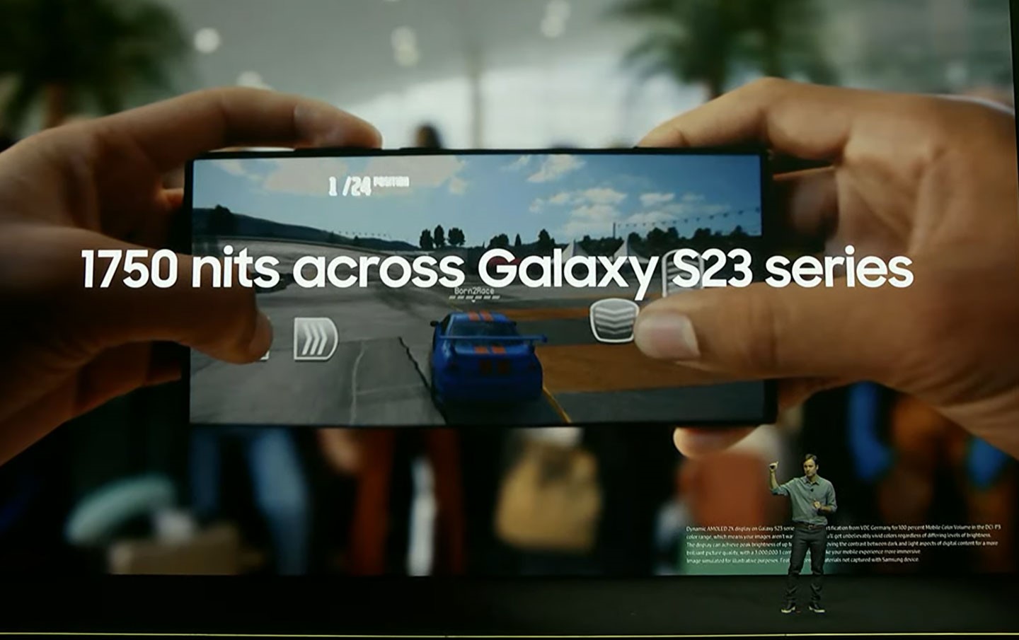 Galaxy S23 全系列都具備1,750 nits 峰值亮度。