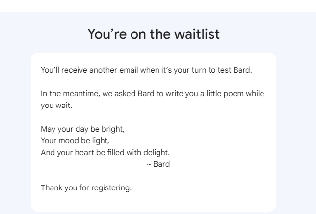 Google Bard 開放申請試用你卻玩不到？五分鐘完成申請、加入待清單教