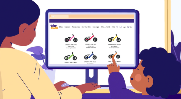 兒童自行車循環訂閱服務(資料來源：Bike Club官網)