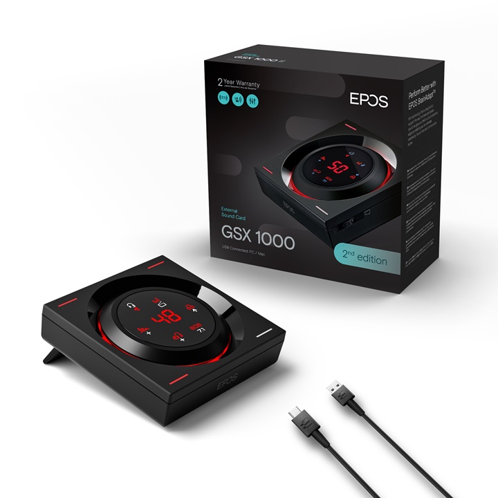 EPOS 全新升級推出 GSX 1000第 2 代遊戲音效卡！支援 7.1 環繞音效、首波買再送滑鼠墊
