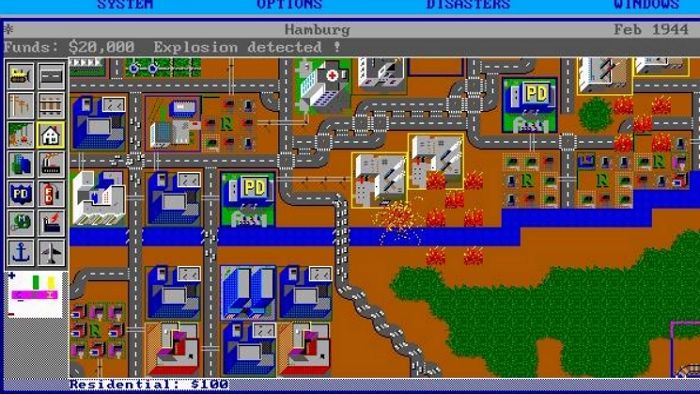 1989 年的《模擬城市 1》截圖
