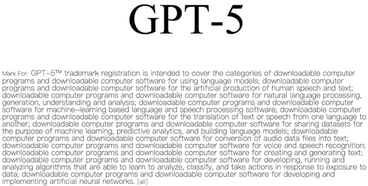 OpenAI申請註冊GPT-5商標，將具備語音理解與生成的能力