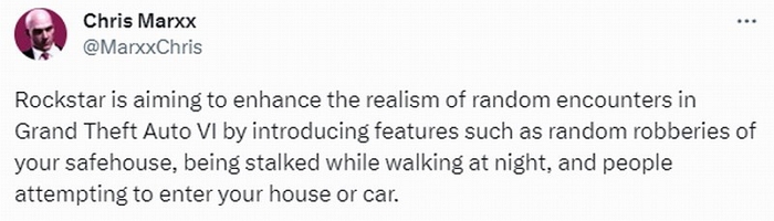 《GTA6》NPC這次將不再乖乖配合被你搶，不爽時還反過來搶劫玩家的房和車輛