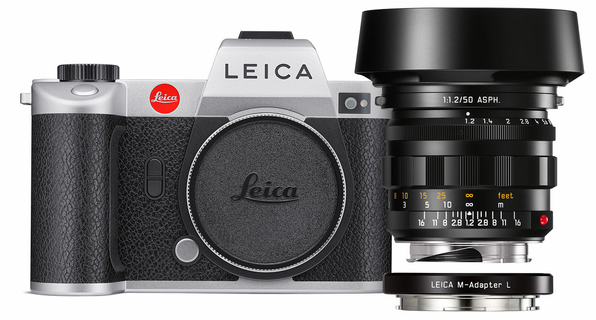 SL2銀色版相機和Noctilux-M 50 f/1.2 ASPH.鏡套組套組。