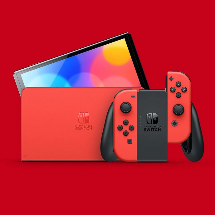 任天堂發表「瑪利亮麗紅」Switch OLED主機，10月推出
