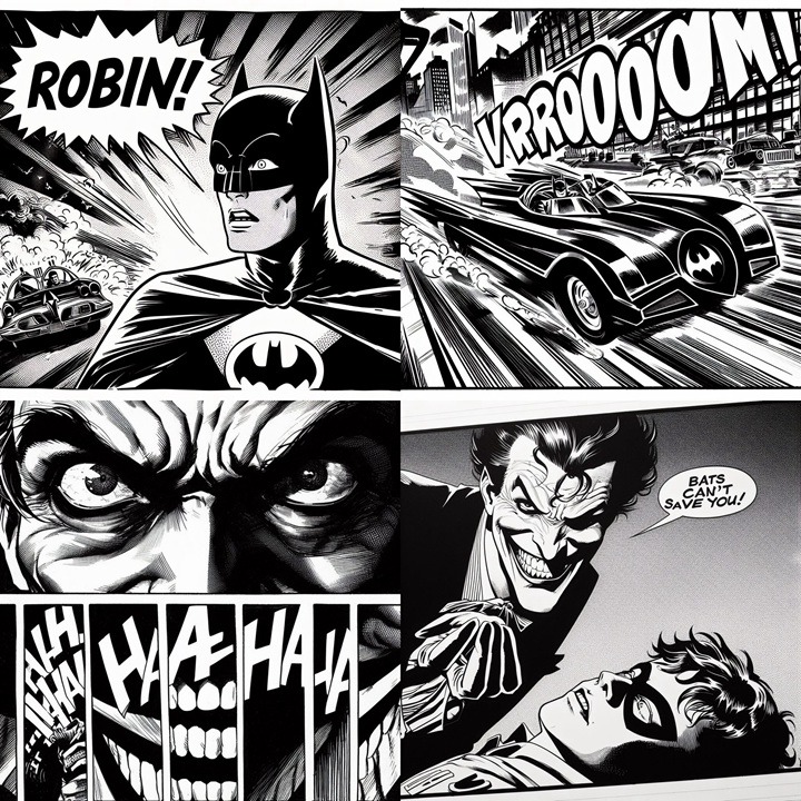 AI畫的四格蝙蝠俠「漫畫」，在社群媒體上引起了一片負評