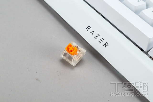 第三代 Razer 觸感機械橘軸載 Razer 第三代機械橘軸，擁有優秀的觸感反饋。