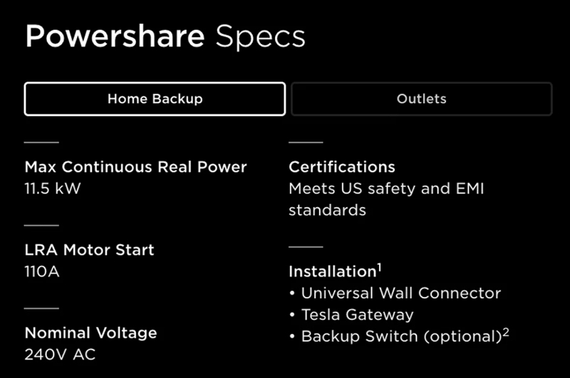 特斯拉Cybertruck發佈全新Powershare雙向充電功能，除了一般電器供電還可為另一輛電動車充電