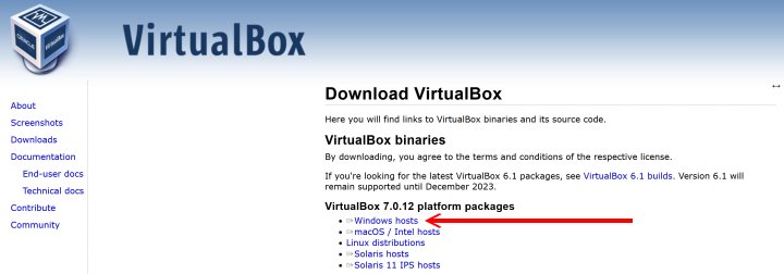 一般來說下載最新版Windows版VirtualBox Host並安裝即可。