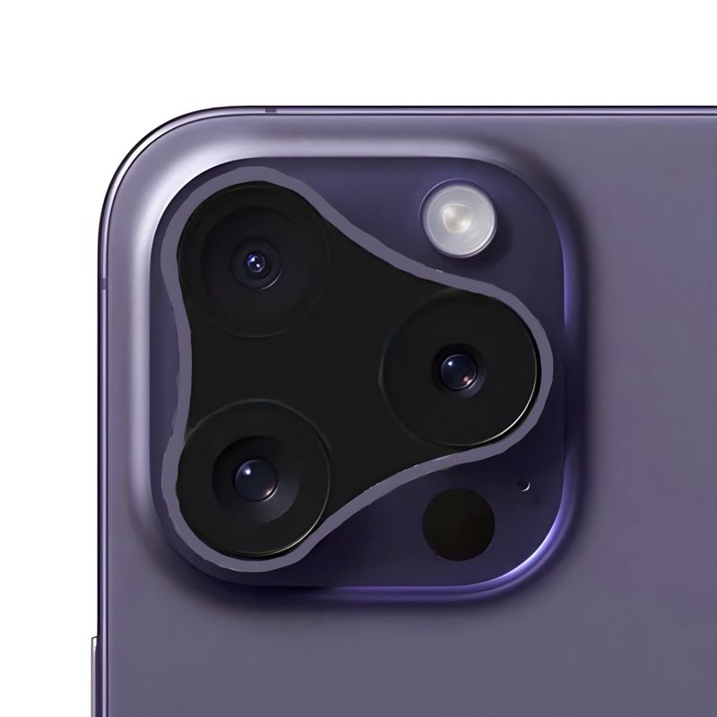 iPhone 16 Pro相機模組新流出的照片，將圓形鏡整合到一個單元