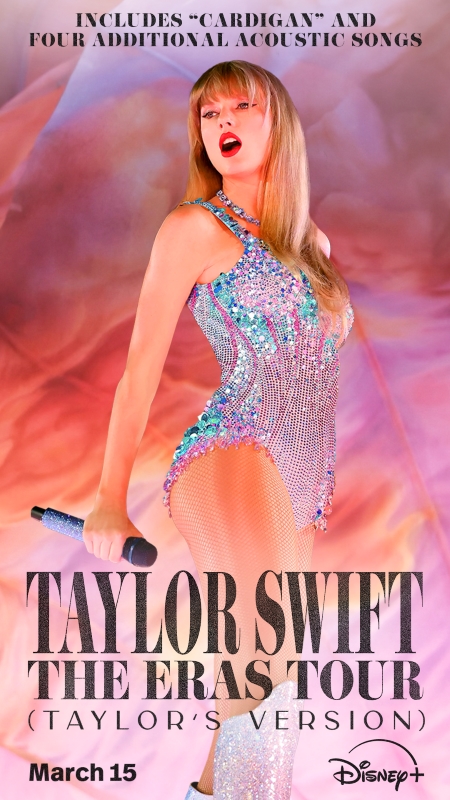 泰勒絲演唱會紀錄片《Taylor Swift | The Eras Tour》首度釋出未公開表演片段，3/15上線Disney+