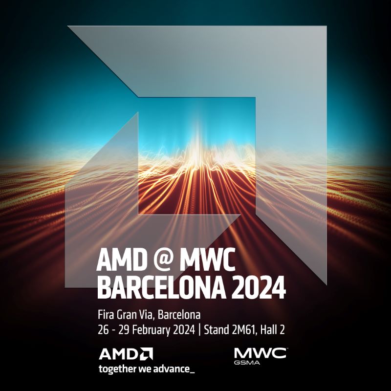 AMD將於MWC 2024展現5G與6G、vRAN、Open RAN領域先進技術