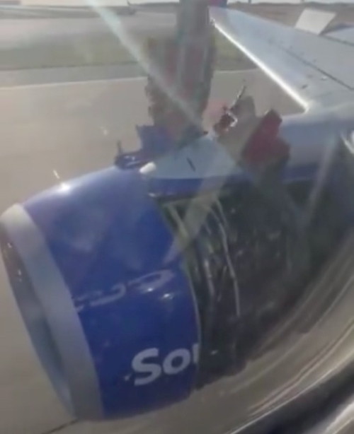 波音安全問題又一樁，一架 737-800 飛機在起飛過程引擎罩脫落