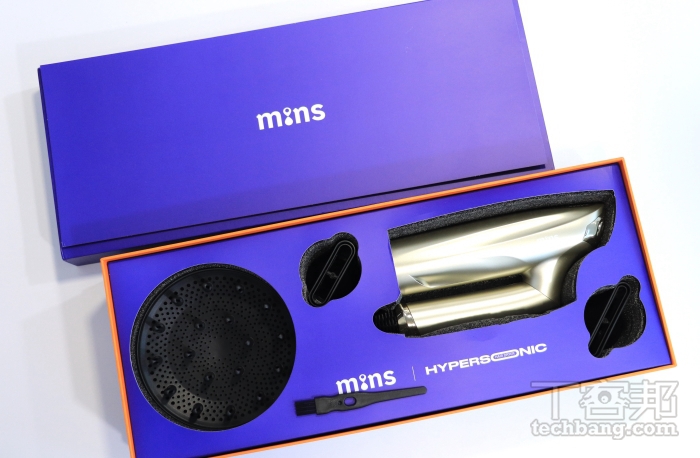 Mins London AYO 正負離子吹風機評測：低噪大風量，輕量級攜帶很方便、價格 6,980 元