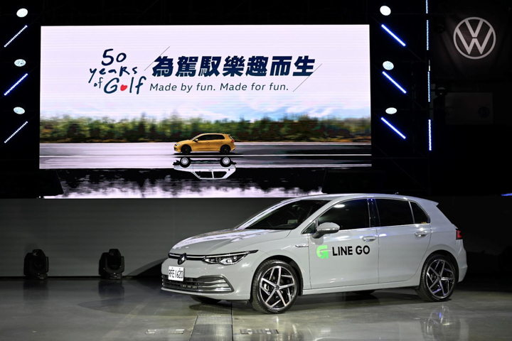 台灣福斯與 LINE GO 再度合作，投入百輛 The Golf 新車供消費者租用。