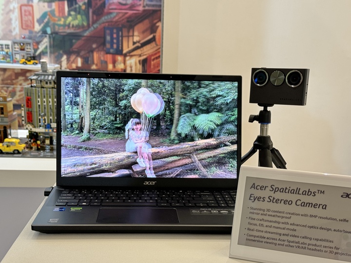 Computex 2024：Acer SpatialLabs Eyes 3D 雙鏡相機，隨時都能拍攝 3D 畫面、售價約 18,000 元