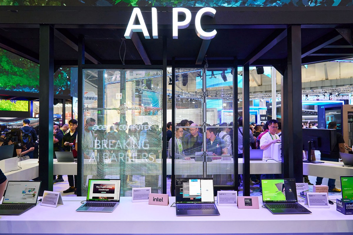 Acer 也獨立一區來展出「AI PC」相關產品。
