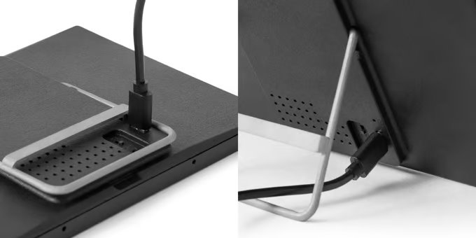 Trmnl內建容量為1800 mAh的電池電，並可透過USB Type-C端子充電。