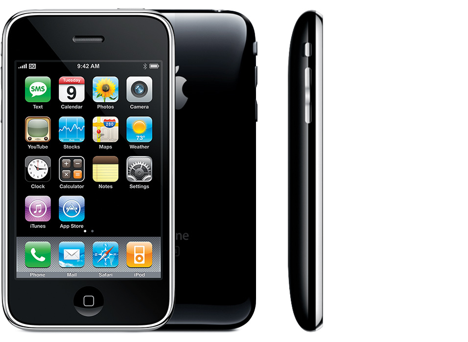 第一支在台灣銷售的 iPhone 3G （圖片來源：Apple）